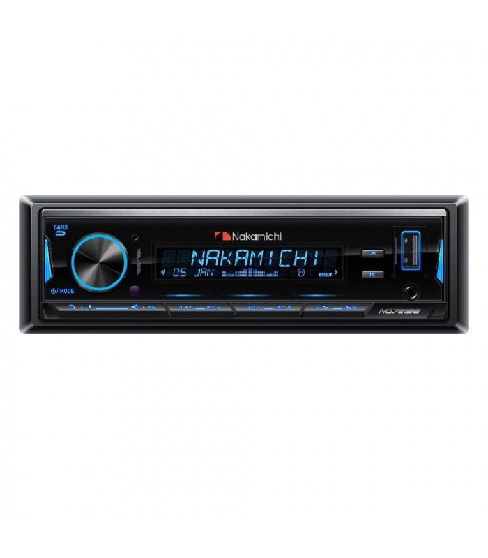 Nakamichi Récepteur DIN multimédia numérique - BT/USB/AUX - Avec télécommande sans fil