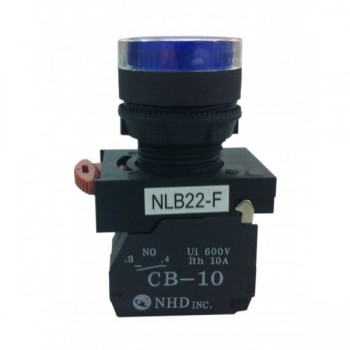 Bouton poussoir momentané bleu de Global Tone