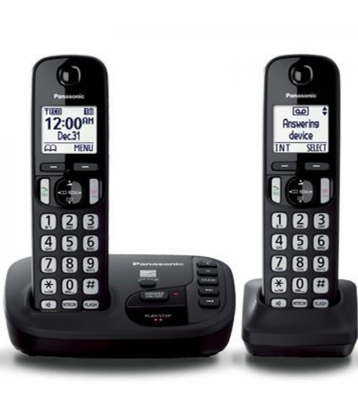 Panasonic 2-Combinés DECT Téléphone sans-fil (KX-TGD222C) - Remis-à-Niveau