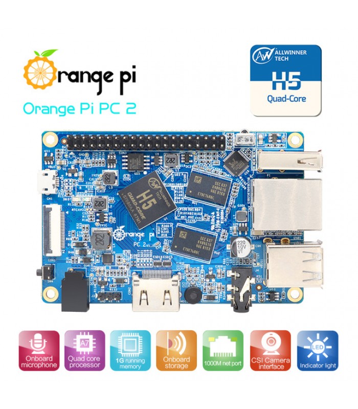 Orange Pi PC2 H5 64bit 1 Go