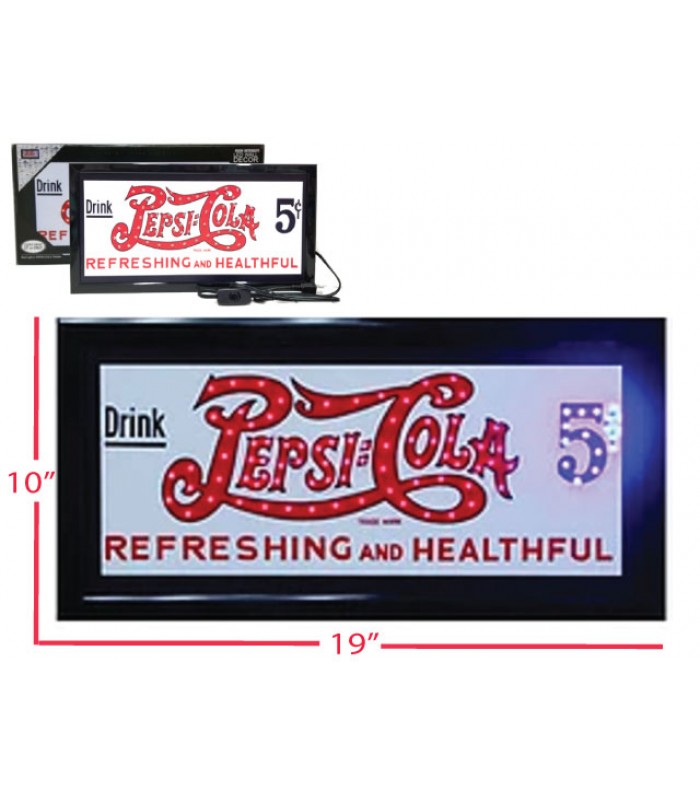 LED Flashing Sign - Pepsi