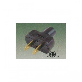 Fiche CA pour cordon nema1-15P 125vac 15A 18-16awg SPT-1, SPT-2 , Noir de Linkit Security