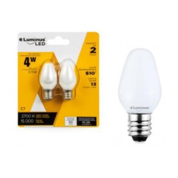 Luminus LED C7 4 Watt non-dimmable White - Pack of 2