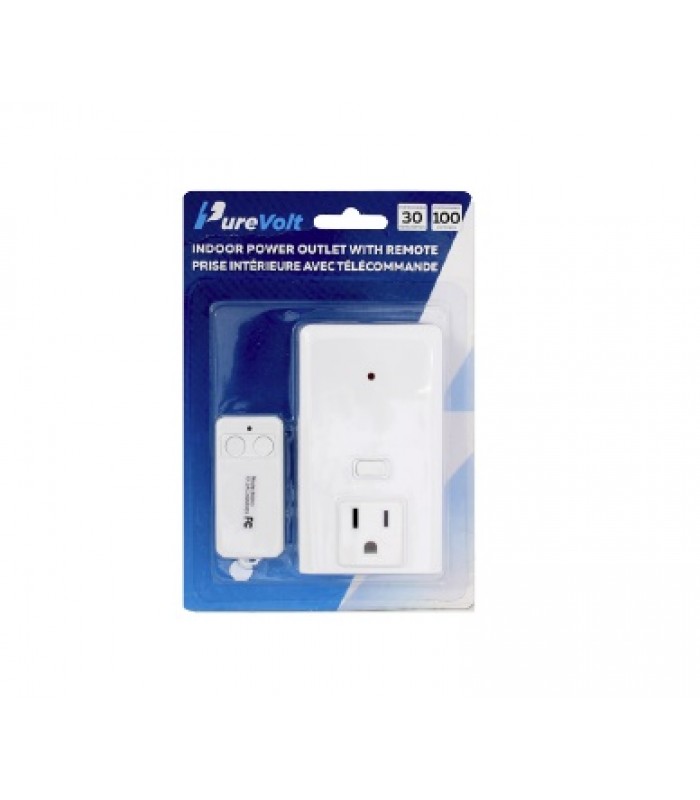 Purevolt - Indoor Power Outlet with Remote