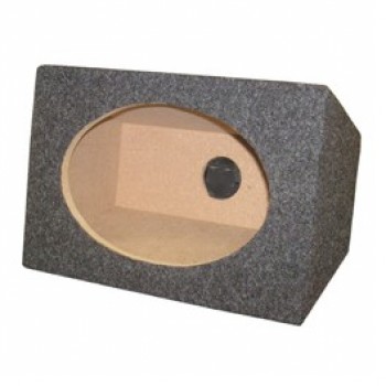 Caisson pour haut-parleur d'auto 6" x 9" avec Tapis Gris de Power Pro Audio