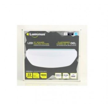 LUMINUS LED 22W 13" SQUARE CEILING LIGHT 3000K