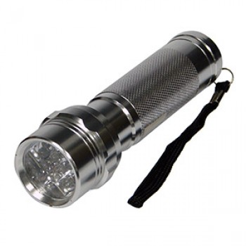 14 LED flashlight - Silver
