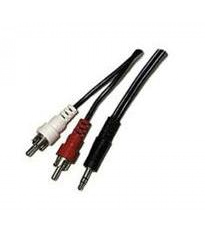 5ft 3.5mm Plug to 2 RCA Plugs