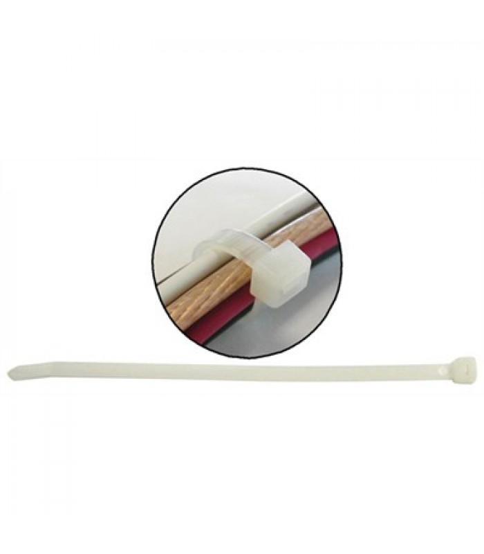 Global Tone Cable Tie Natural 4" 18lbs - Pack of 100
