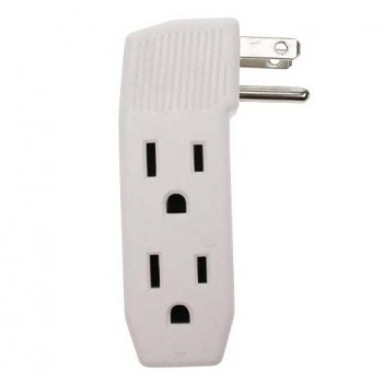 Adaptateur à 3 prises latérales avec mise à la terre