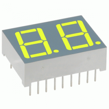 Afficheur double 7 segments vert (Cathode commun)(CC)