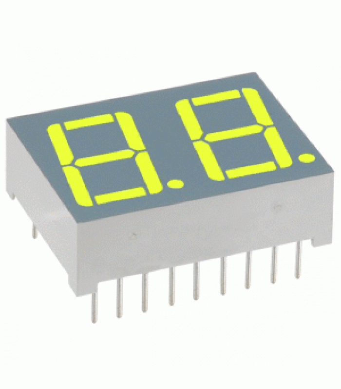 7 Segment Dual LED Display 0.56 Green Common Anode