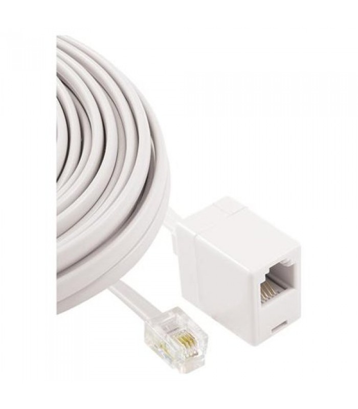 15FT Telephone Extension cord - White