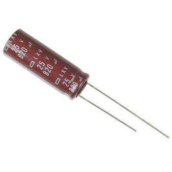 Capacitor Electrolytic Radial  25V/820uF