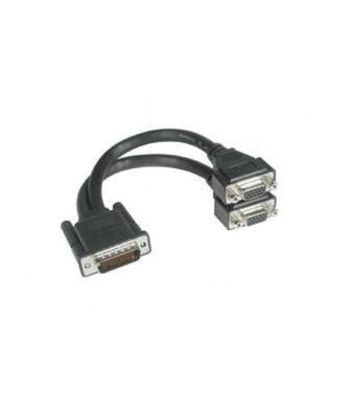 DMS-59 Male to Dual VGA Female Adapter