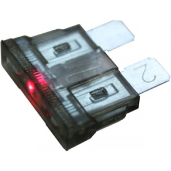 Fusibles à lame 2A ATC de norme avec voyant lumineux à DEL - Paquet de 2 - Pico Canada