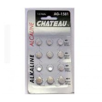 Batteries alcalines assorties - Paquet de 12