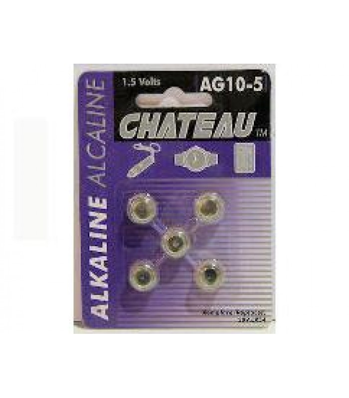 Batteries alcalines AG10 - Paquet de 5