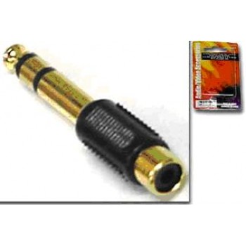 Wellson 6.3mm (1/4in) Stereo Male to RCA Female Audio Adapter
