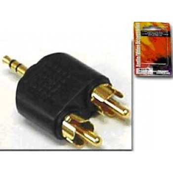 3.5mm Mâle à 2 RCA mâle de Wellson