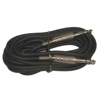 Câble 6.3mm (1/4 po.) mono Power Pro Audio mâle à mâle 18 pieds 