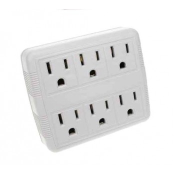 6 Prises avec mise à la terre