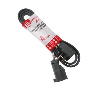 Heavy Duty Intdoor Extension Cord, 4-ft