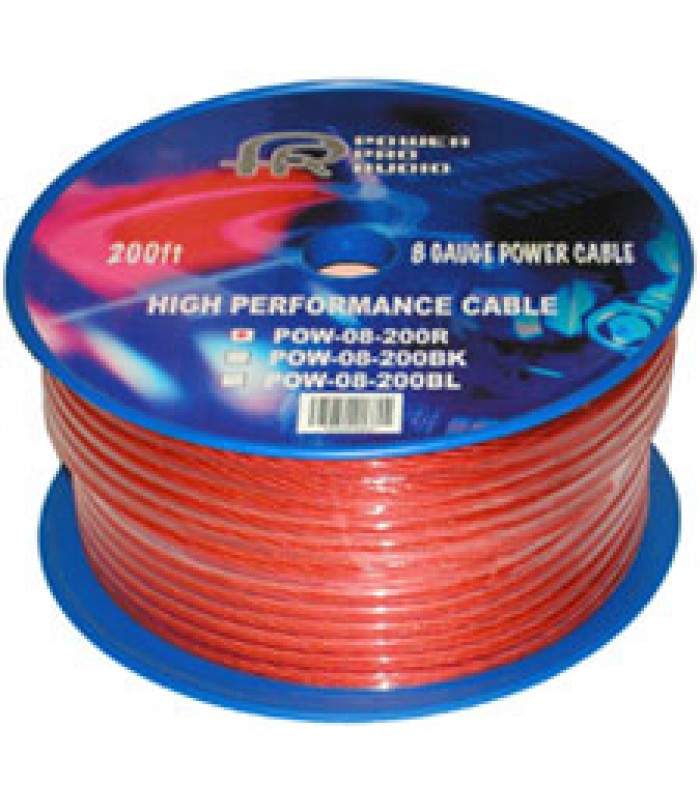 Fil pour amplificateur dautomobile 12 AWG - 333 Rouge