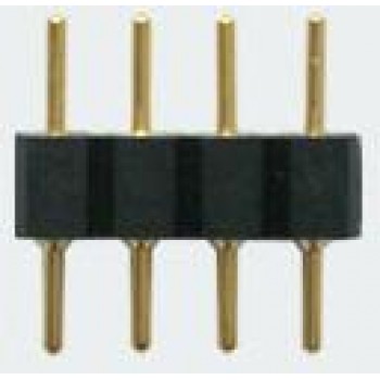 4-Pins Connectors Union Coupler for RGB Strip LED male to male - Pack of 5