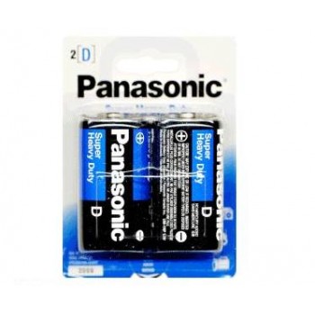 Panasonic D Size Battery, 2 pack