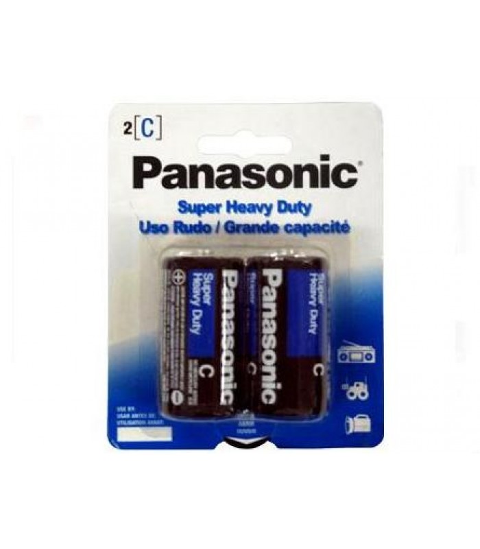 Panasonic C Size Battery, 2 pack