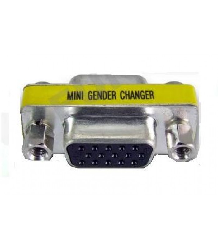 Global Tone SVGA VGA DB15 15 Pin Female-F to Male adapter