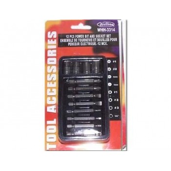 Wellson Power bit and socket set - 12 pcs.