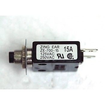 Disjoncteur ZE-700-15 125/250VAC ZING EAR 15A