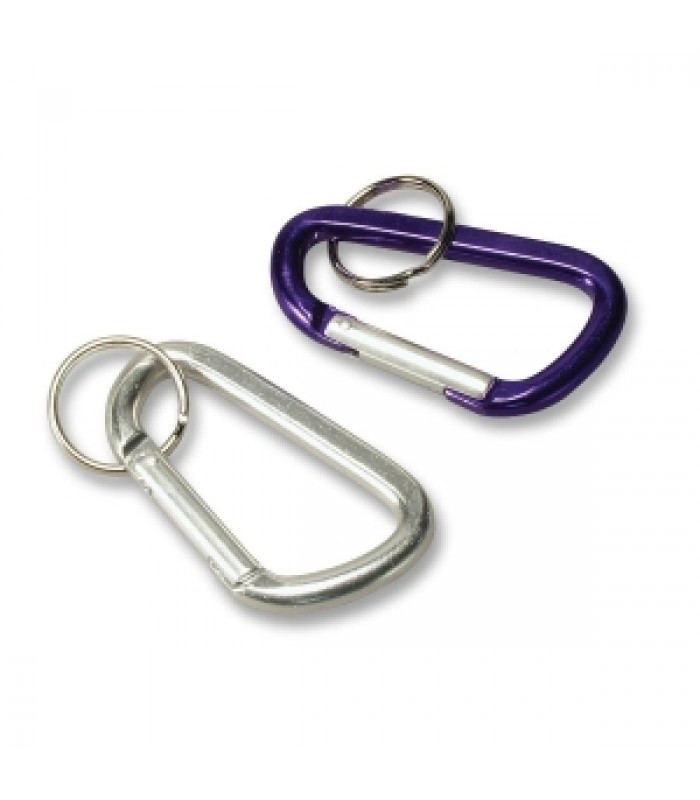 D Shape carabiner 6cm - Pack of 2