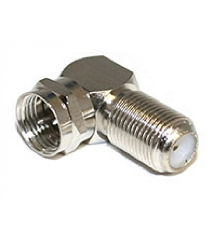 F Male Right Angle to F Female Coax Adapters