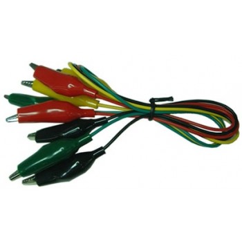 Câbles de vérification de 21 Pouces à pince alligator (large) de Global Tone - Paquet de 10 (Type Serti)