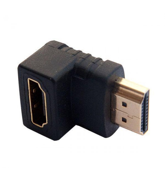 Gold Plated Right-angle HDMI adapter