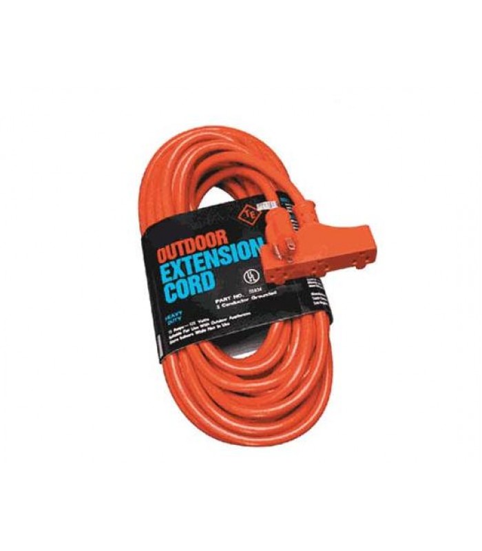 Heavy Duty Outdoor Extension Cord, 12-ft 3-Outlet