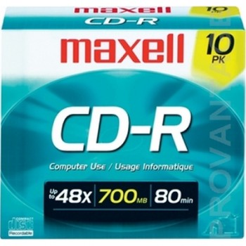 Maxell 648210 CDR700-10 CDR80 Recordable CD