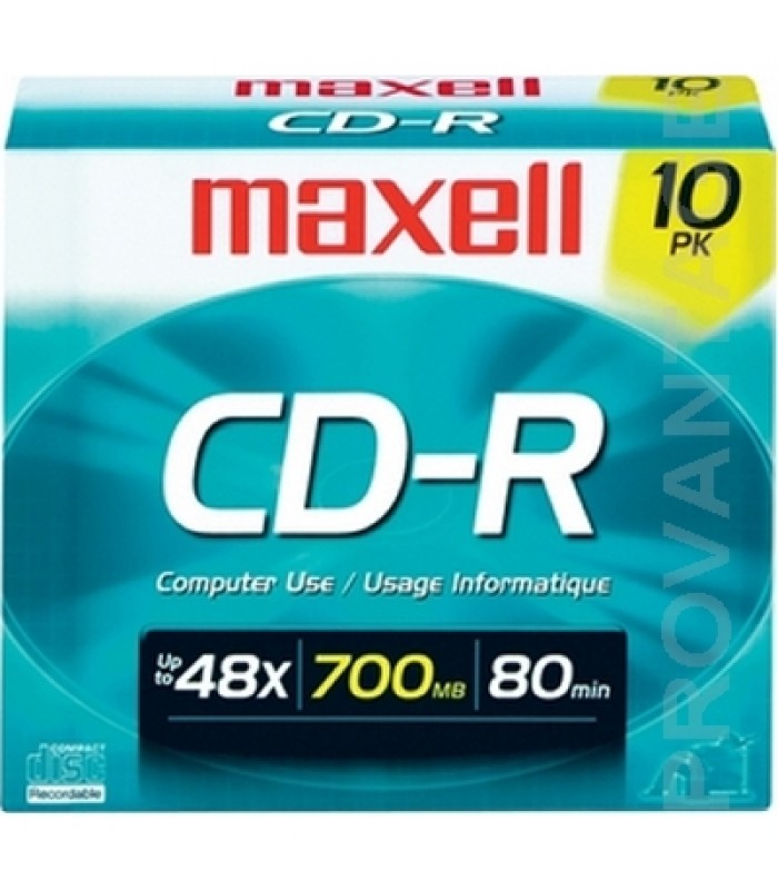 Maxell 648210 CDR700-10 CDR80 Recordable CD