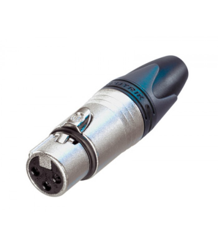 Neutrik 3 Pin XLR Female, Nickel Housing and Silver Contacts