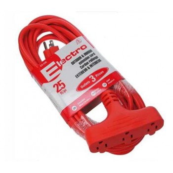 Rallonge électrique pour l'extérieur - 25 pi. à 3 prises