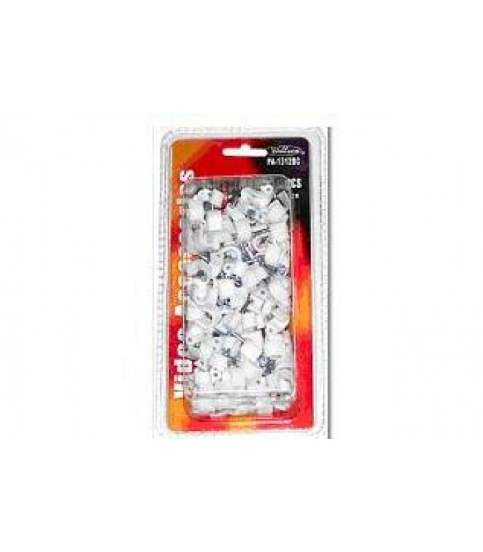 6mm telephone cable clips white