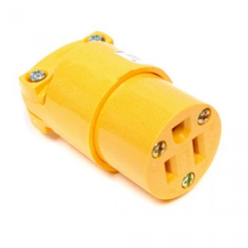 Fiche AC femelle 3 broches, 15A/125V