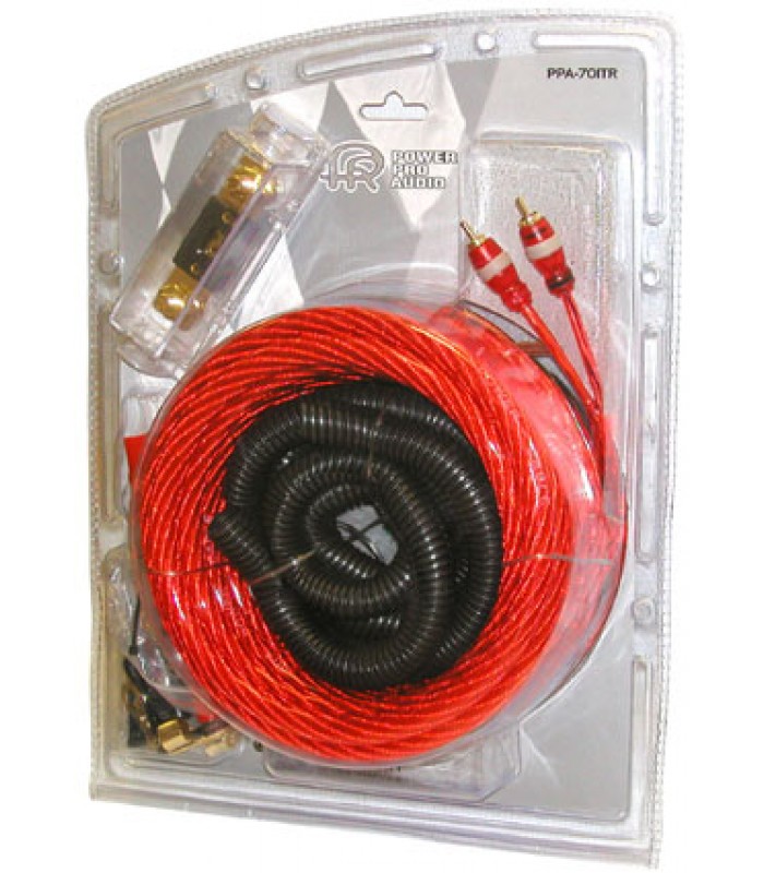 Ensemble D'installation Amplificateur Audio pour l'auto 4 AWG de Power Pro Audio