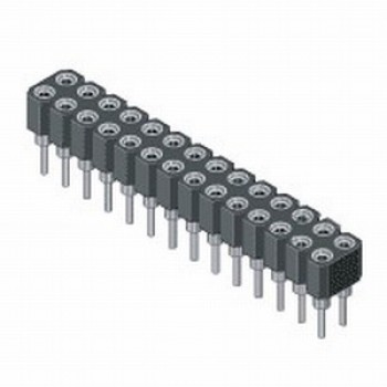 Dual Row Screw Machine Socket Strip 28 Pos. by Samtec