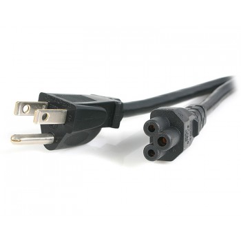 Startech 10 ft Standard Laptop Power Cord - NEMA 5-15P to C5