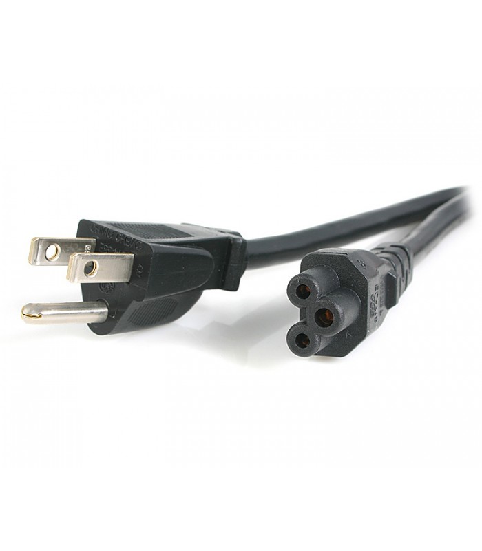 Startech 10 ft Standard Laptop Power Cord - NEMA 5-15P to C5