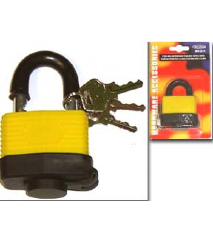 Wellson 50mm waterproof Padlock with 3 keys